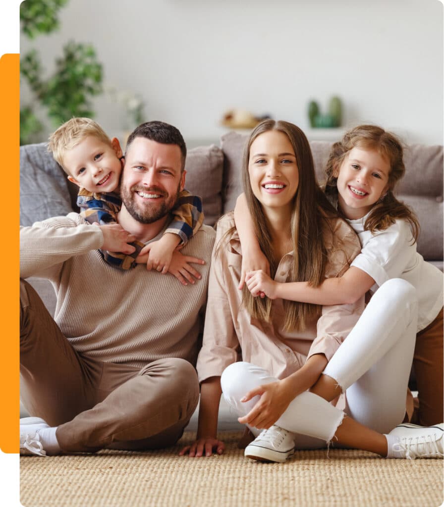 Family Pic Family picture with two parents and two children